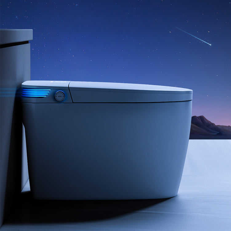 Elongated Ceramic Contemporary with Heated Seat Floor Standing Bidet Clearhalo 'Bathroom Remodel & Bathroom Fixtures' 'Bidets' 'Home Improvement' 'home_improvement' 'home_improvement_bidets' 'Toilets & Bidets' 7758350