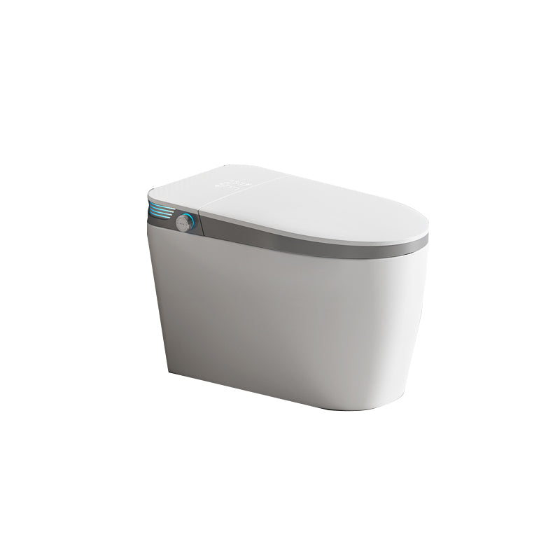 Elongated Ceramic Contemporary with Heated Seat Floor Standing Bidet Grey Clearhalo 'Bathroom Remodel & Bathroom Fixtures' 'Bidets' 'Home Improvement' 'home_improvement' 'home_improvement_bidets' 'Toilets & Bidets' 7758351