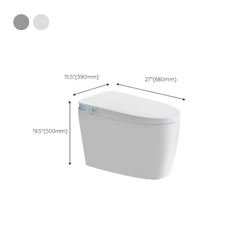 Elongated Ceramic Contemporary with Heated Seat Floor Standing Bidet Clearhalo 'Bathroom Remodel & Bathroom Fixtures' 'Bidets' 'Home Improvement' 'home_improvement' 'home_improvement_bidets' 'Toilets & Bidets' 7758358