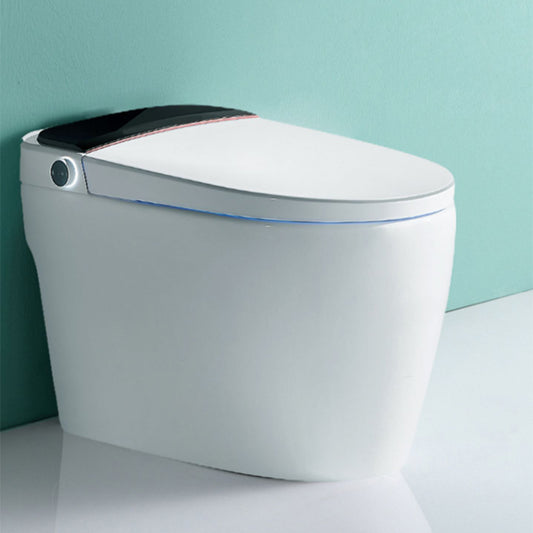 Floor Mount Bidet Elongated with Heated Seat Ceramic Contemporary Clearhalo 'Bathroom Remodel & Bathroom Fixtures' 'Bidets' 'Home Improvement' 'home_improvement' 'home_improvement_bidets' 'Toilets & Bidets' 7758433