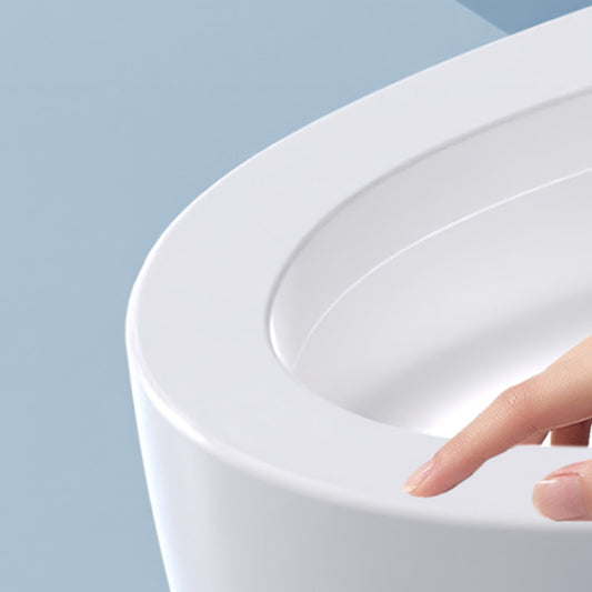 Foot Sensor Ceramic Contemporary Temperature Control Floor Mount Bidet Clearhalo 'Bathroom Remodel & Bathroom Fixtures' 'Bidets' 'Home Improvement' 'home_improvement' 'home_improvement_bidets' 'Toilets & Bidets' 7758449