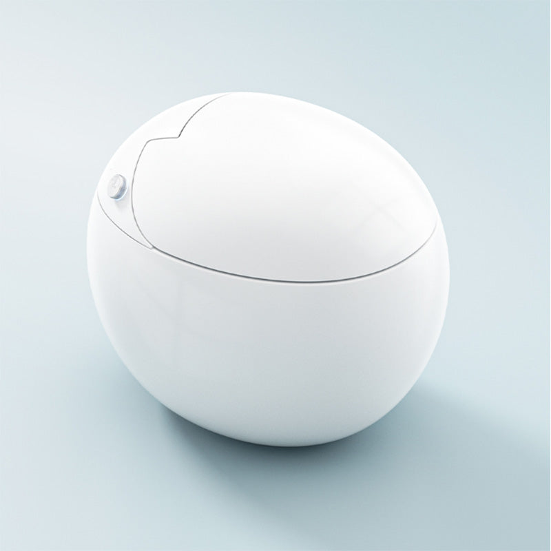 Ceramic White Round with Heated Seat Foot Sensor Floor Standing Bidet Clearhalo 'Bathroom Remodel & Bathroom Fixtures' 'Bidets' 'Home Improvement' 'home_improvement' 'home_improvement_bidets' 'Toilets & Bidets' 7758479