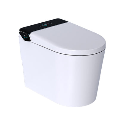 Floor Standing Bidet White Elongated with Heated Seat Temperature Control Automatic Lid( Top Configuration) Clearhalo 'Bathroom Remodel & Bathroom Fixtures' 'Bidets' 'Home Improvement' 'home_improvement' 'home_improvement_bidets' 'Toilets & Bidets' 7758519