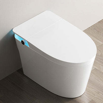 Contemporary White with Heated Seat Foot Sensor Ceramic Floor Standing Bidet Automatic Lid Clearhalo 'Bathroom Remodel & Bathroom Fixtures' 'Bidets' 'Home Improvement' 'home_improvement' 'home_improvement_bidets' 'Toilets & Bidets' 7758527