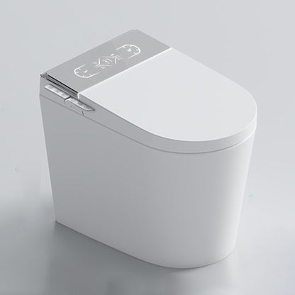 Ceramic Contemporary Foot Sensor Elongated Heated Seat Floor Standing Bidet Grey Clearhalo 'Bathroom Remodel & Bathroom Fixtures' 'Bidets' 'Home Improvement' 'home_improvement' 'home_improvement_bidets' 'Toilets & Bidets' 7758573