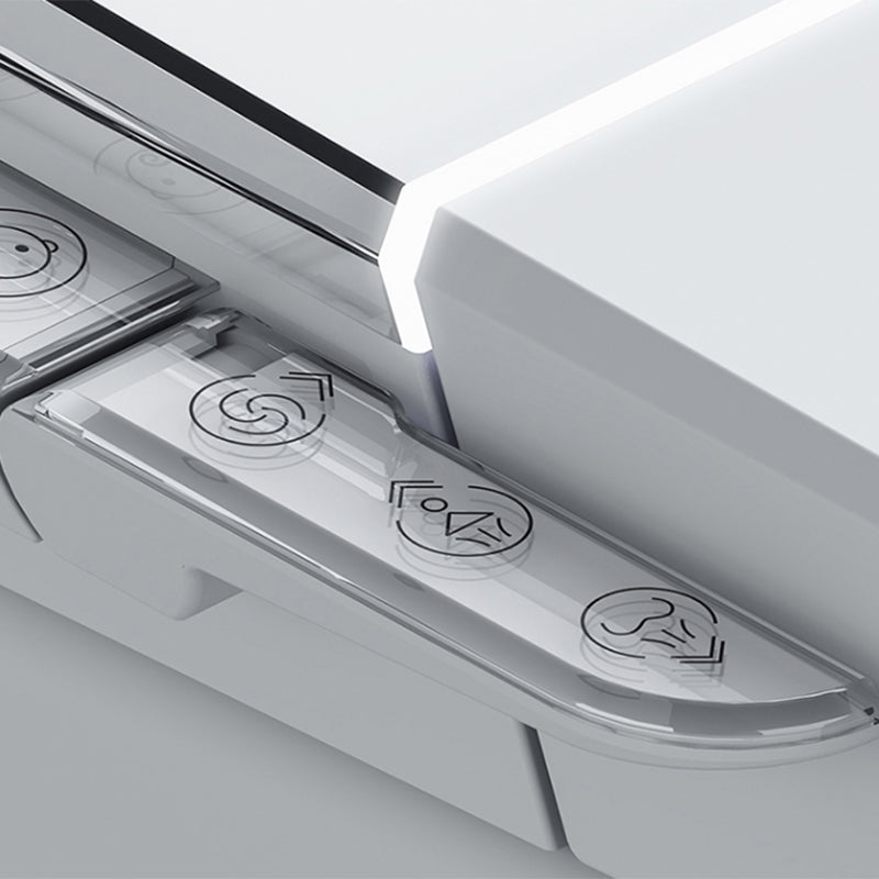 Ceramic Contemporary Foot Sensor Elongated Heated Seat Floor Standing Bidet Clearhalo 'Bathroom Remodel & Bathroom Fixtures' 'Bidets' 'Home Improvement' 'home_improvement' 'home_improvement_bidets' 'Toilets & Bidets' 7758577