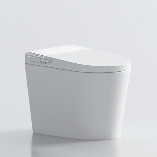 Ceramic Contemporary Foot Sensor Elongated Heated Seat Floor Standing Bidet Clearhalo 'Bathroom Remodel & Bathroom Fixtures' 'Bidets' 'Home Improvement' 'home_improvement' 'home_improvement_bidets' 'Toilets & Bidets' 7758580