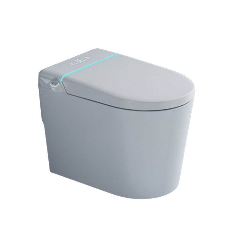 Foot Sensor Ceramic Heated Seat Elongated Contemporary Floor Standing Bidet Clearhalo 'Bathroom Remodel & Bathroom Fixtures' 'Bidets' 'Home Improvement' 'home_improvement' 'home_improvement_bidets' 'Toilets & Bidets' 7758658