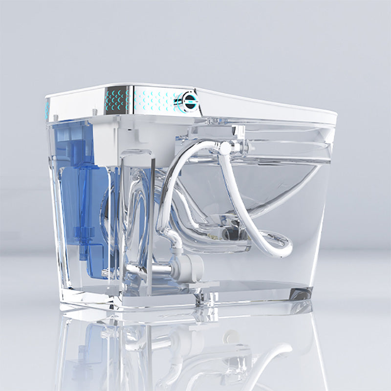 Floor Standing Bidet Ceramic Contemporary White Elongated Foot Sensor Clearhalo 'Bathroom Remodel & Bathroom Fixtures' 'Bidets' 'Home Improvement' 'home_improvement' 'home_improvement_bidets' 'Toilets & Bidets' 7758779