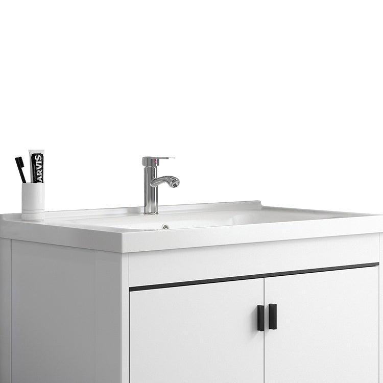 Ceramic Bathroom Sink Vanity Wall-Mounted Bathroom Sink Vanity with Faucet Included Clearhalo 'Bathroom Remodel & Bathroom Fixtures' 'Bathroom Vanities' 'bathroom_vanities' 'Home Improvement' 'home_improvement' 'home_improvement_bathroom_vanities' 7770028