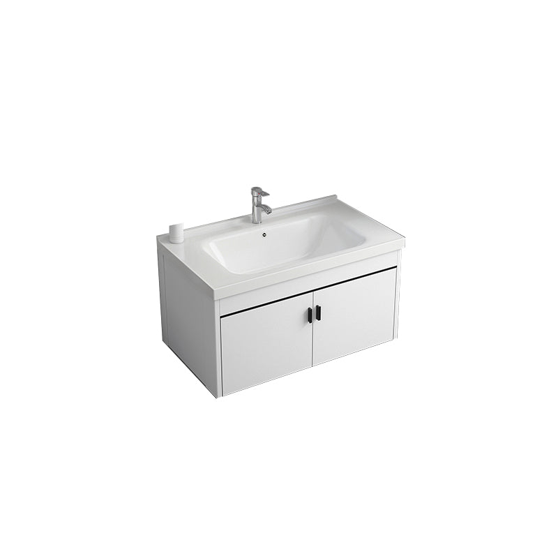 Ceramic Bathroom Sink Vanity Wall-Mounted Bathroom Sink Vanity with Faucet Included Vanity & Faucet Towel Bar Not Included Clearhalo 'Bathroom Remodel & Bathroom Fixtures' 'Bathroom Vanities' 'bathroom_vanities' 'Home Improvement' 'home_improvement' 'home_improvement_bathroom_vanities' 7770038