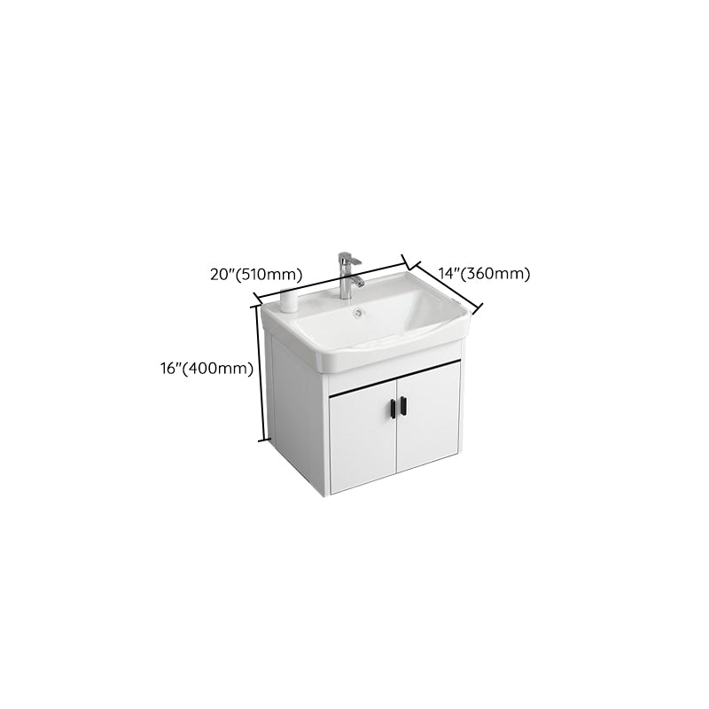 Ceramic Bathroom Sink Vanity Wall-Mounted Bathroom Sink Vanity with Faucet Included Clearhalo 'Bathroom Remodel & Bathroom Fixtures' 'Bathroom Vanities' 'bathroom_vanities' 'Home Improvement' 'home_improvement' 'home_improvement_bathroom_vanities' 7770041