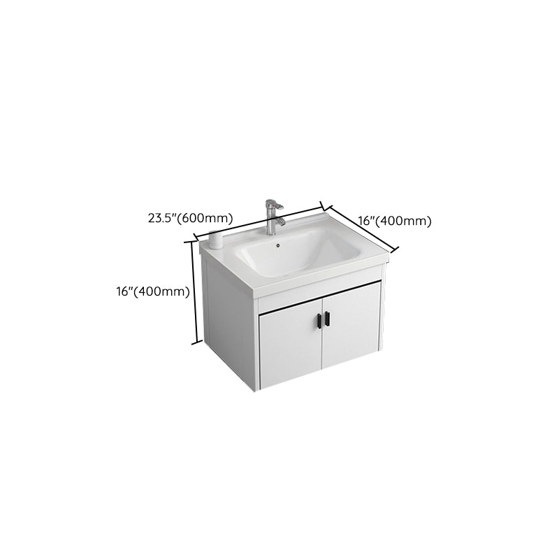 Ceramic Bathroom Sink Vanity Wall-Mounted Bathroom Sink Vanity with Faucet Included Clearhalo 'Bathroom Remodel & Bathroom Fixtures' 'Bathroom Vanities' 'bathroom_vanities' 'Home Improvement' 'home_improvement' 'home_improvement_bathroom_vanities' 7770042
