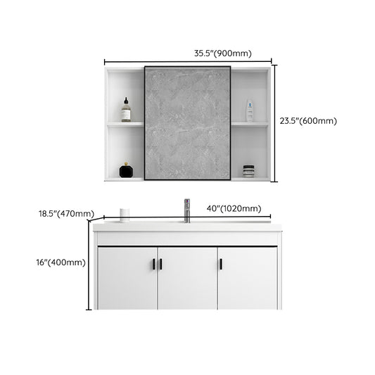 Ceramic Bathroom Sink Vanity Wall-Mounted Bathroom Sink Vanity with Faucet Included Clearhalo 'Bathroom Remodel & Bathroom Fixtures' 'Bathroom Vanities' 'bathroom_vanities' 'Home Improvement' 'home_improvement' 'home_improvement_bathroom_vanities' 7770056