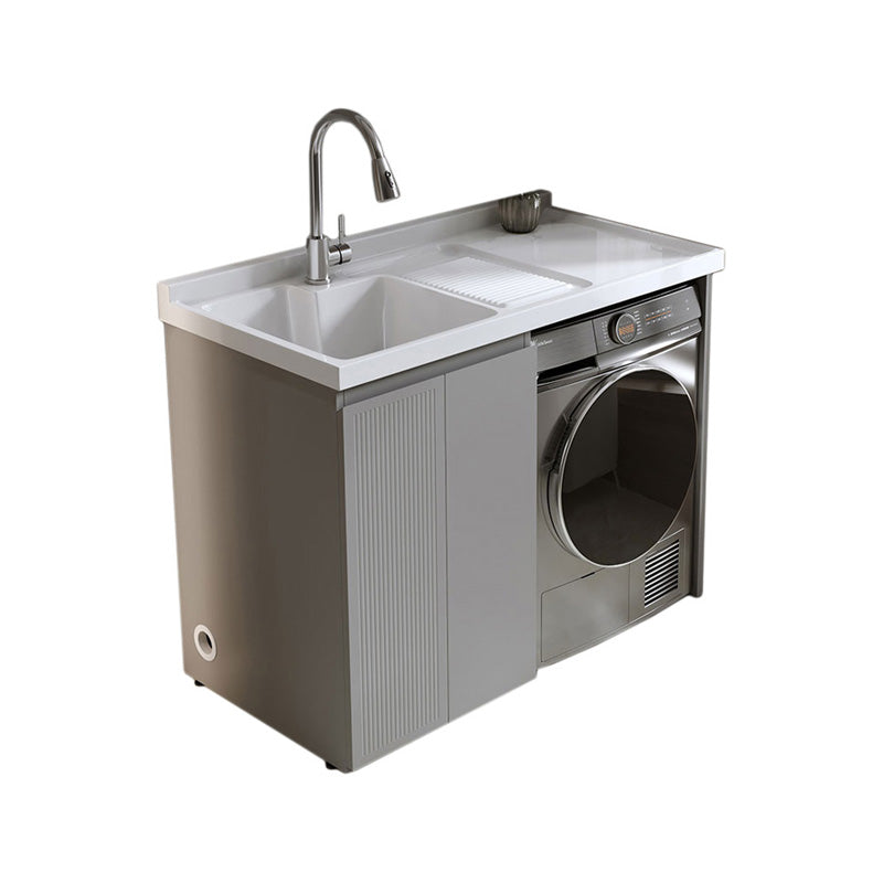 Freestanding Metal Modern Bathroom Sink Vanity with Sink Faucet Vanity & Faucet https: res.litfad.com site img item 2023 03 30 7800304 1200x1200.jpg Clearhalo 'Bathroom Remodel & Bathroom Fixtures' 'Bathroom Vanities' 'bathroom_vanities' 'Home Improvement' 'home_improvement' 'home_improvement_bathroom_vanities' 7800304