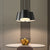 Modern Drum Pendant Chandelier Metal 3/7-Light Bedroom LED Hanging Ceiling Lamp in Black 3 Black Clearhalo 'Ceiling Lights' 'Modern Pendants' 'Modern' 'Pendant Lights' 'Pendants' Lighting' 780990