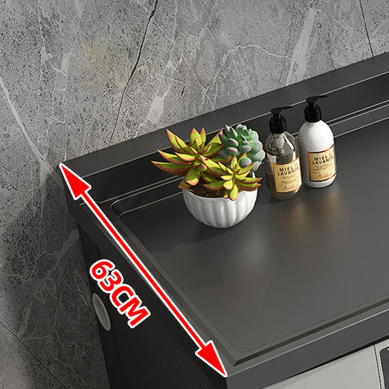 Freestanding Faucet Included Modern Bathroom Sink Vanity with Sink Clearhalo 'Bathroom Remodel & Bathroom Fixtures' 'Bathroom Vanities' 'bathroom_vanities' 'Home Improvement' 'home_improvement' 'home_improvement_bathroom_vanities' 7810064