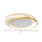 Gold Loop Ceiling Flush Light Simplicity Acrylic 18"/22" Wide LED Flush Mount Lighting in Warm/White Light Clearhalo 'Ceiling Lights' 'Close To Ceiling Lights' 'Close to ceiling' 'Flush mount' Lighting' 781389