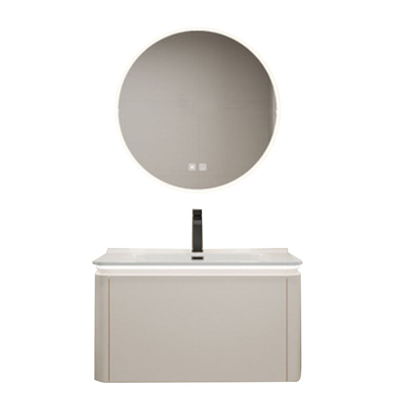 Wall Mount Modern Bathroom Sink Vanity with Mirror Faucet Sink Clearhalo 'Bathroom Remodel & Bathroom Fixtures' 'Bathroom Vanities' 'bathroom_vanities' 'Home Improvement' 'home_improvement' 'home_improvement_bathroom_vanities' 7817785