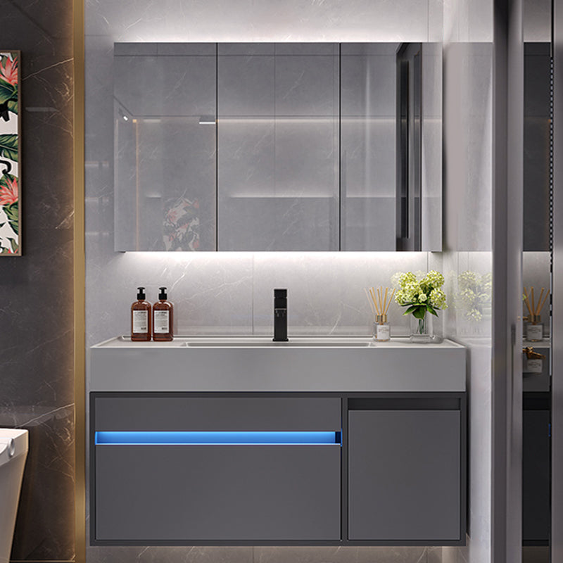 Wall Mount Faucet Included Sink Vanity with Mirror Sink for Bathroom Vanity & Faucet & Mirror Cabinet https: res.litfad.com site img item 2023 03 26 7818553 1200x1200.jpg Clearhalo 'Bathroom Remodel & Bathroom Fixtures' 'Bathroom Vanities' 'bathroom_vanities' 'Home Improvement' 'home_improvement' 'home_improvement_bathroom_vanities' 7818553