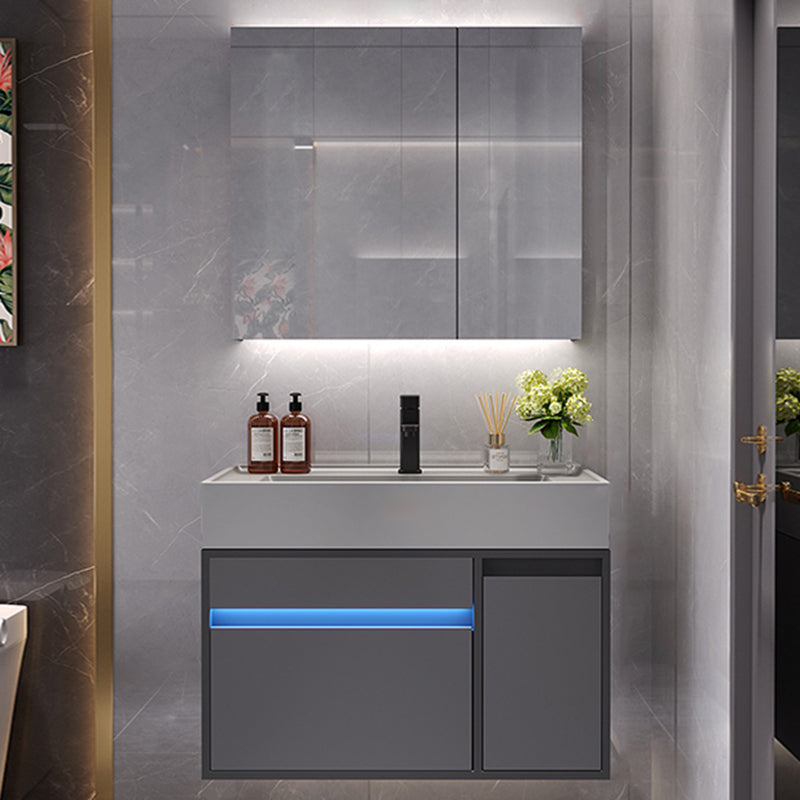 Wall Mount Faucet Included Sink Vanity with Mirror Sink for Bathroom Vanity & Faucet & Mirror Cabinet https: res.litfad.com site img item 2023 03 20 7818557 1200x1200.jpg Clearhalo 'Bathroom Remodel & Bathroom Fixtures' 'Bathroom Vanities' 'bathroom_vanities' 'Home Improvement' 'home_improvement' 'home_improvement_bathroom_vanities' 7818557