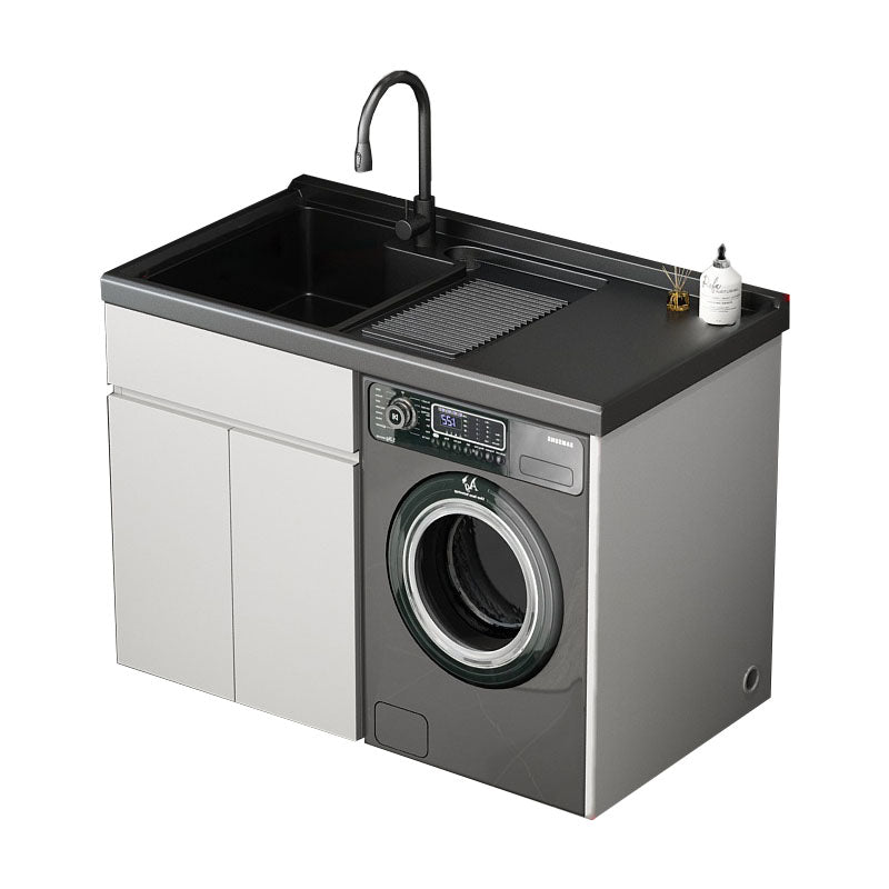 Modern Freestanding Sink Vanity with Sink Faucet for Bathroom Vanity & Faucet https: res.litfad.com site img item 2023 03 11 7818600 1200x1200.jpg Clearhalo 'Bathroom Remodel & Bathroom Fixtures' 'Bathroom Vanities' 'bathroom_vanities' 'Home Improvement' 'home_improvement' 'home_improvement_bathroom_vanities' 7818600