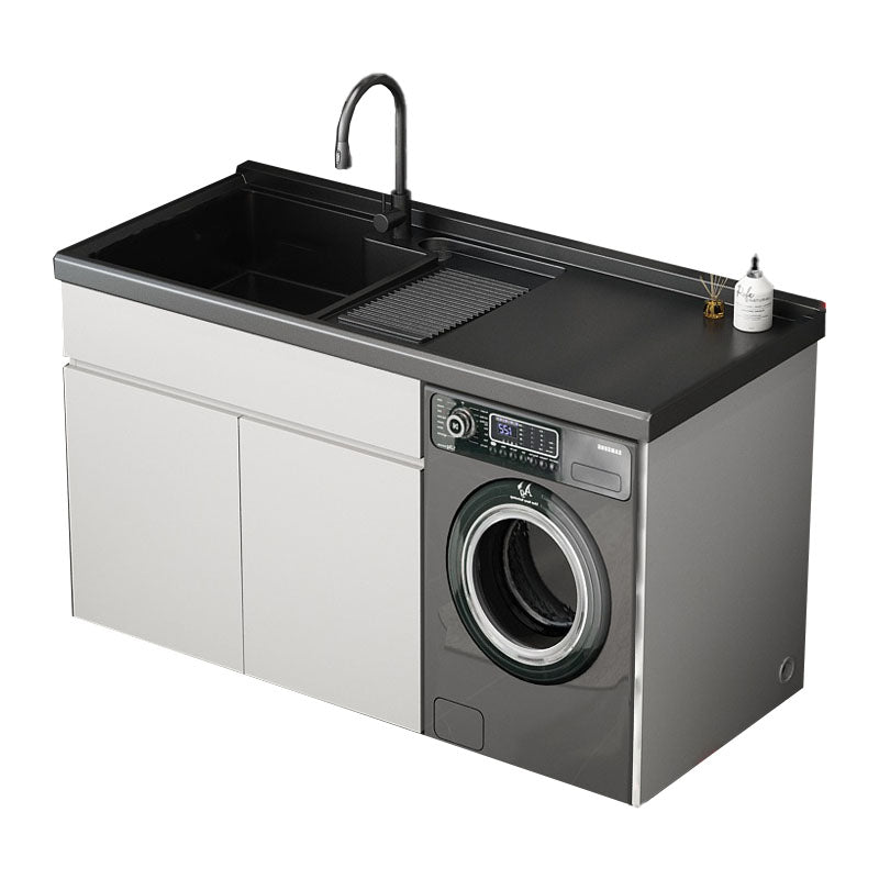 Modern Freestanding Sink Vanity with Sink Faucet for Bathroom Vanity & Faucet https: res.litfad.com site img item 2023 03 11 7818603 1200x1200.jpg Clearhalo 'Bathroom Remodel & Bathroom Fixtures' 'Bathroom Vanities' 'bathroom_vanities' 'Home Improvement' 'home_improvement' 'home_improvement_bathroom_vanities' 7818603