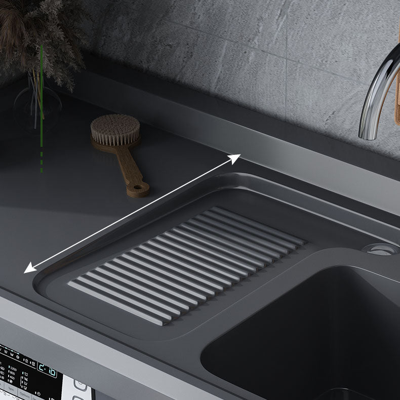 Modern Metal Freestanding Bathroom Sink Vanity with Sink Faucet Clearhalo 'Bathroom Remodel & Bathroom Fixtures' 'Bathroom Vanities' 'bathroom_vanities' 'Home Improvement' 'home_improvement' 'home_improvement_bathroom_vanities' 7818682