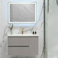 Wall Mount Sink Included Bathroom Vanity Set with Mirror Faucet Clearhalo 'Bathroom Remodel & Bathroom Fixtures' 'Bathroom Vanities' 'bathroom_vanities' 'Home Improvement' 'home_improvement' 'home_improvement_bathroom_vanities' 7819217