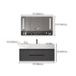 Wall Mount Faucet Included Sink Vanity with Sink Mirror for Bathroom Clearhalo 'Bathroom Remodel & Bathroom Fixtures' 'Bathroom Vanities' 'bathroom_vanities' 'Home Improvement' 'home_improvement' 'home_improvement_bathroom_vanities' 7833195