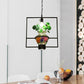 Black Round/Square Frame Hanging Lamp Factory Metallic 1 Head Dining Room Pendant Lighting Fixture with Urn Plant Pot Clearhalo 'Art Deco Pendants' 'Black' 'Cast Iron' 'Ceiling Lights' 'Ceramic' 'Crystal' 'Industrial Pendants' 'Industrial' 'Metal' 'Middle Century Pendants' 'Pendant Lights' 'Pendants' 'Rustic Pendants' 'Tiffany' Lighting' 784994