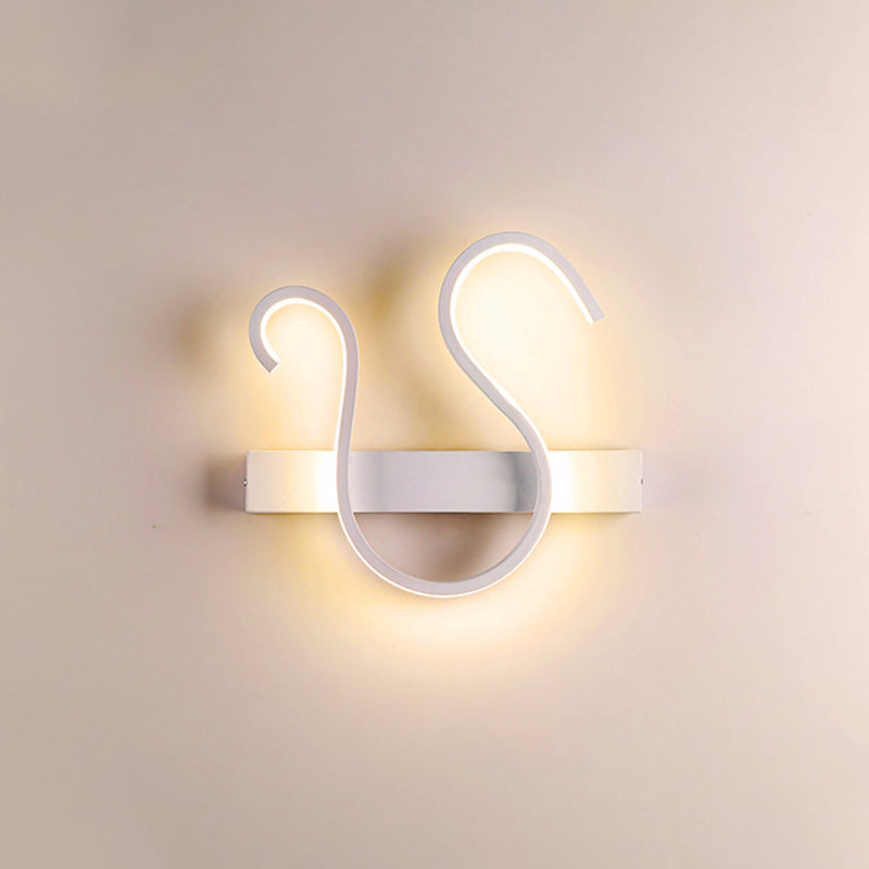 Swirl Wall Light Fixture Minimalism Acrylic Living Room LED Sconce in Warm/White Light Clearhalo 'Modern wall lights' 'Modern' 'Wall Lamps & Sconces' 'Wall Lights' Lighting' 785951