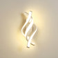 Twisted Acrylic Sconce Light Simplicity White LED Wall Mounted Lamp in Warm/White Light Clearhalo 'Modern wall lights' 'Modern' 'Wall Lamps & Sconces' 'Wall Lights' Lighting' 785955