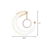 Nordic Style Crescent Wall Light Acrylic Living Room LED Sconce Lighting Fixture in Warm/White Light Clearhalo 'Modern wall lights' 'Modern' 'Wall Lamps & Sconces' 'Wall Lights' Lighting' 785960