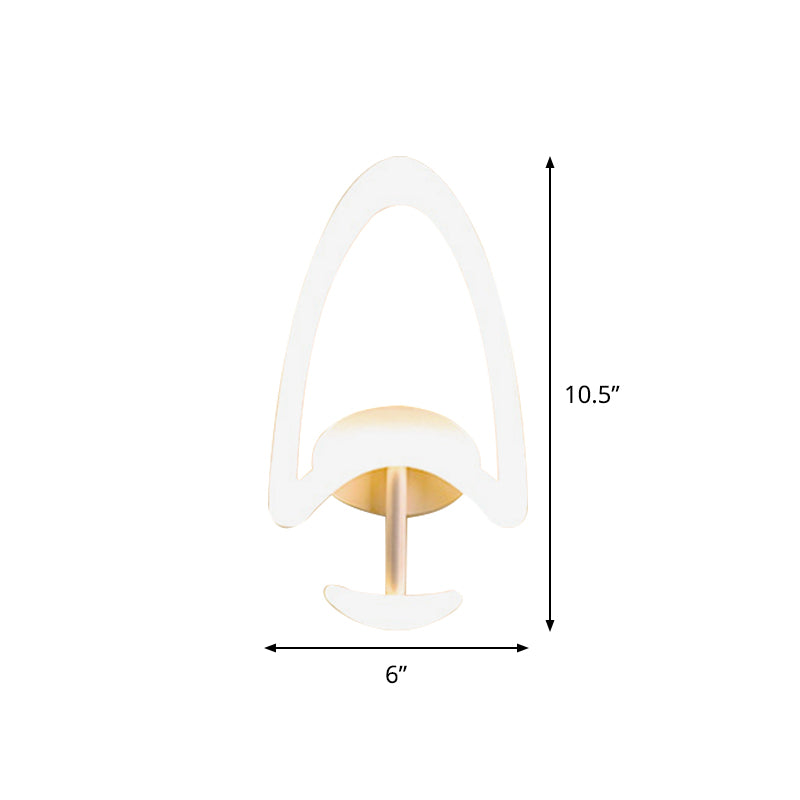 Minimalist Tree Shaped Acrylic Wall Lamp LED Sconce Light Fixture in Warm/White Light for Bedroom Clearhalo 'Modern wall lights' 'Modern' 'Wall Lamps & Sconces' 'Wall Lights' Lighting' 785964