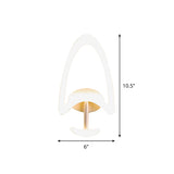 Minimalist Tree Shaped Acrylic Wall Lamp LED Sconce Light Fixture in Warm/White Light for Bedroom Clearhalo 'Modern wall lights' 'Modern' 'Wall Lamps & Sconces' 'Wall Lights' Lighting' 785964