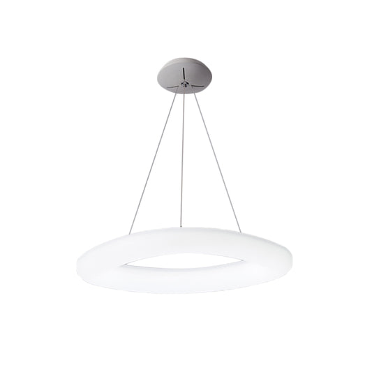 Closed Curve LED Hanging Light Minimalism Acrylic Dining Room Ceiling Pendant in White Clearhalo 'Ceiling Lights' 'Modern Pendants' 'Modern' 'Pendant Lights' 'Pendants' Lighting' 785981
