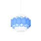 Blue Layered Floral Pendant Lighting Modernist Acrylic LED Hanging Ceiling Light for Restaurant Clearhalo 'Ceiling Lights' 'Modern Pendants' 'Modern' 'Pendant Lights' 'Pendants' Lighting' 786013