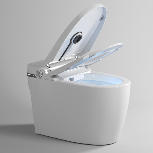 Ceramic White Floor Mount Bidet with Heated Seat Elongated Remote Control Included Clearhalo 'Bathroom Remodel & Bathroom Fixtures' 'Bidets' 'Home Improvement' 'home_improvement' 'home_improvement_bidets' 'Toilets & Bidets' 7877942