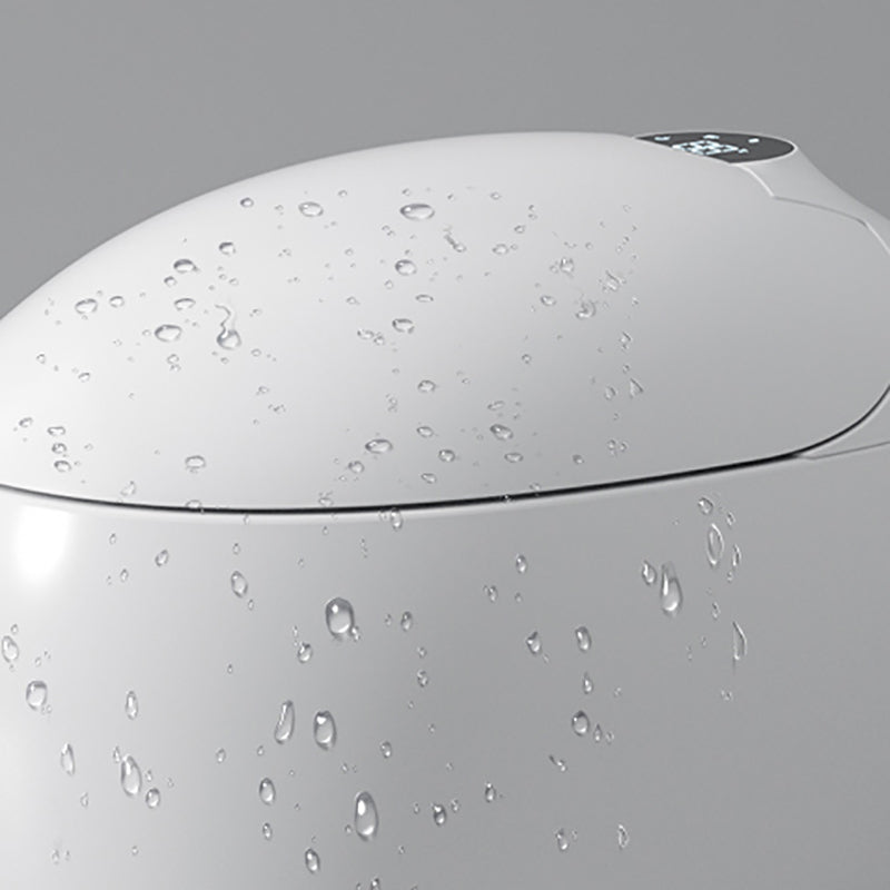 White Ceramic Floor Standing Bidet with Temperature Control Round Contemporary Clearhalo 'Bathroom Remodel & Bathroom Fixtures' 'Bidets' 'Home Improvement' 'home_improvement' 'home_improvement_bidets' 'Toilets & Bidets' 7878044