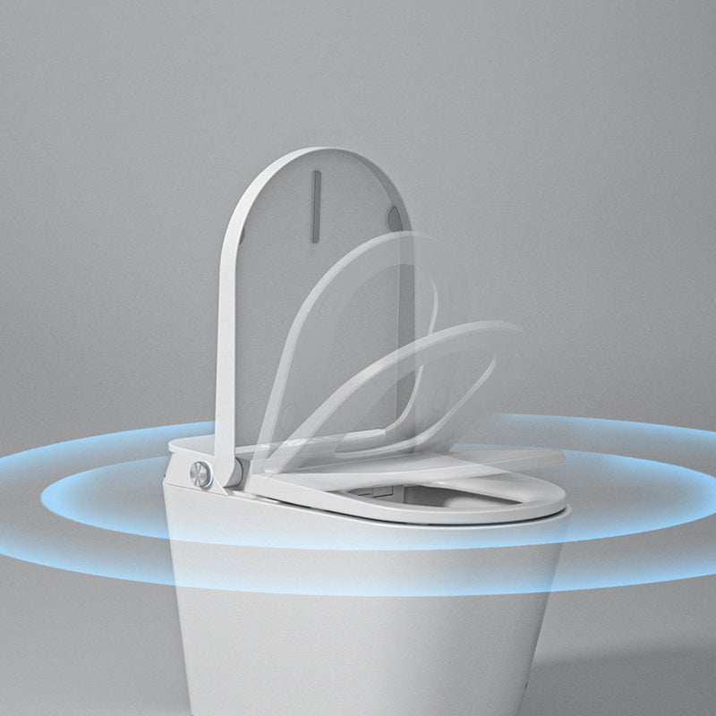 White Floor Standing Bidet with Temperature Control Elongated Contemporary Clearhalo 'Bathroom Remodel & Bathroom Fixtures' 'Bidets' 'Home Improvement' 'home_improvement' 'home_improvement_bidets' 'Toilets & Bidets' 7878095