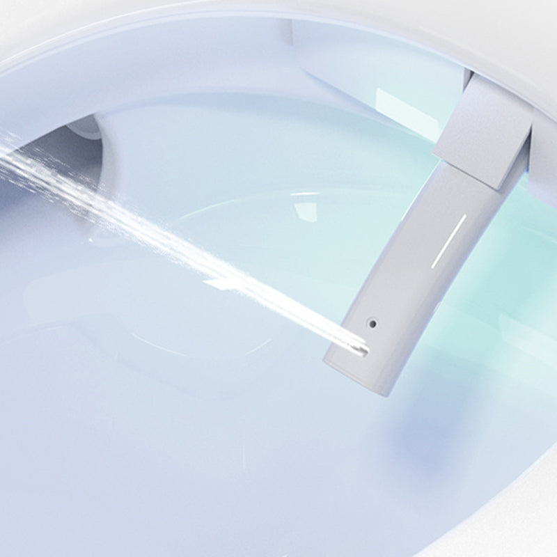 Elongated Wall Mounted Bidet with Warm Air Dryer and Heated Seat White Clearhalo 'Bathroom Remodel & Bathroom Fixtures' 'Bidets' 'Home Improvement' 'home_improvement' 'home_improvement_bidets' 'Toilets & Bidets' 7878328