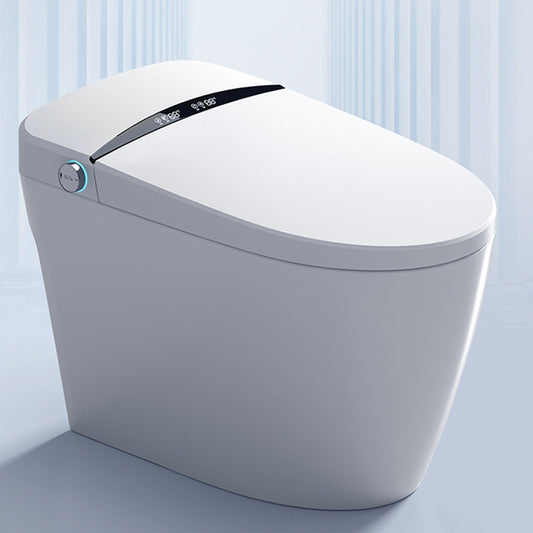 Elongated Ceramic Smart Toilet Seat Bidet in Tankless with Heated Seat Clearhalo 'Bathroom Remodel & Bathroom Fixtures' 'Bidets' 'Home Improvement' 'home_improvement' 'home_improvement_bidets' 'Toilets & Bidets' 7878371