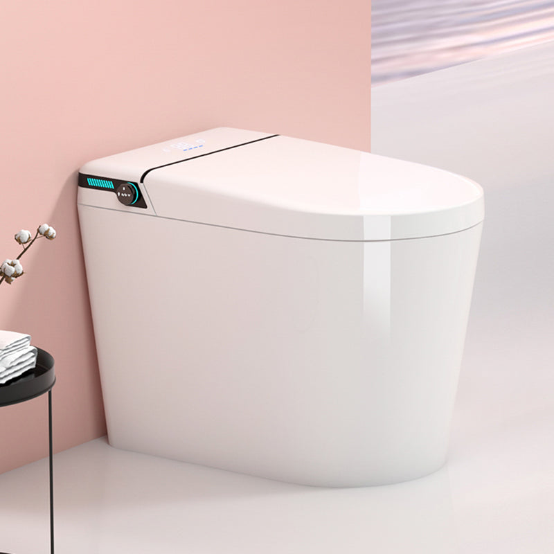 15" W Elongated Smart Floor Mount Bidet in White with Remove Control Clearhalo 'Bathroom Remodel & Bathroom Fixtures' 'Bidets' 'Home Improvement' 'home_improvement' 'home_improvement_bidets' 'Toilets & Bidets' 7878400