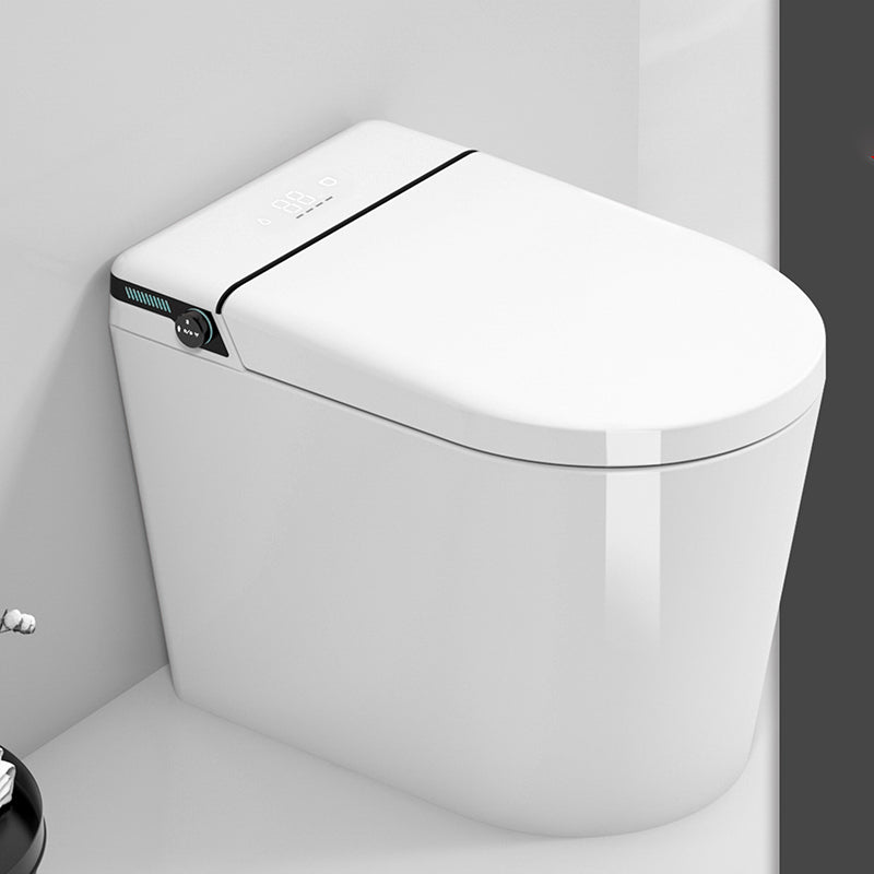 15" W Elongated Smart Floor Mount Bidet in White with Remove Control 16" Clearhalo 'Bathroom Remodel & Bathroom Fixtures' 'Bidets' 'Home Improvement' 'home_improvement' 'home_improvement_bidets' 'Toilets & Bidets' 7878401