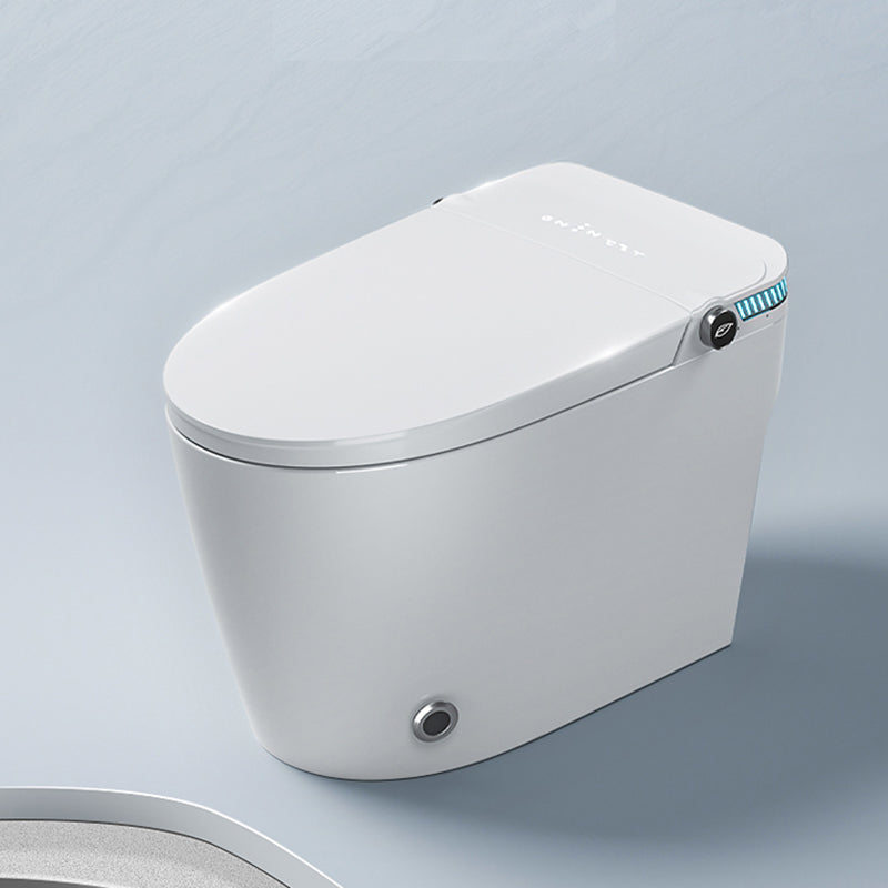 18.9" H Elongated Toilet Seat Bidet of Vitreous China with Heated Seat Clearhalo 'Bathroom Remodel & Bathroom Fixtures' 'Bidets' 'Home Improvement' 'home_improvement' 'home_improvement_bidets' 'Toilets & Bidets' 7878412