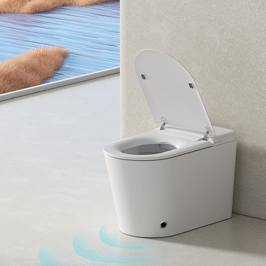 15.7"w Ceramic Smart Floor Mount Bidet in White with Heated Seat Clearhalo 'Bathroom Remodel & Bathroom Fixtures' 'Bidets' 'Home Improvement' 'home_improvement' 'home_improvement_bidets' 'Toilets & Bidets' 7878570