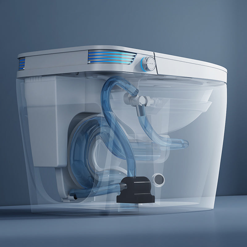 19.7" H Elongated Toilet Seat Bidet of Vitreous China with Heated Sea Clearhalo 'Bathroom Remodel & Bathroom Fixtures' 'Bidets' 'Home Improvement' 'home_improvement' 'home_improvement_bidets' 'Toilets & Bidets' 7878592