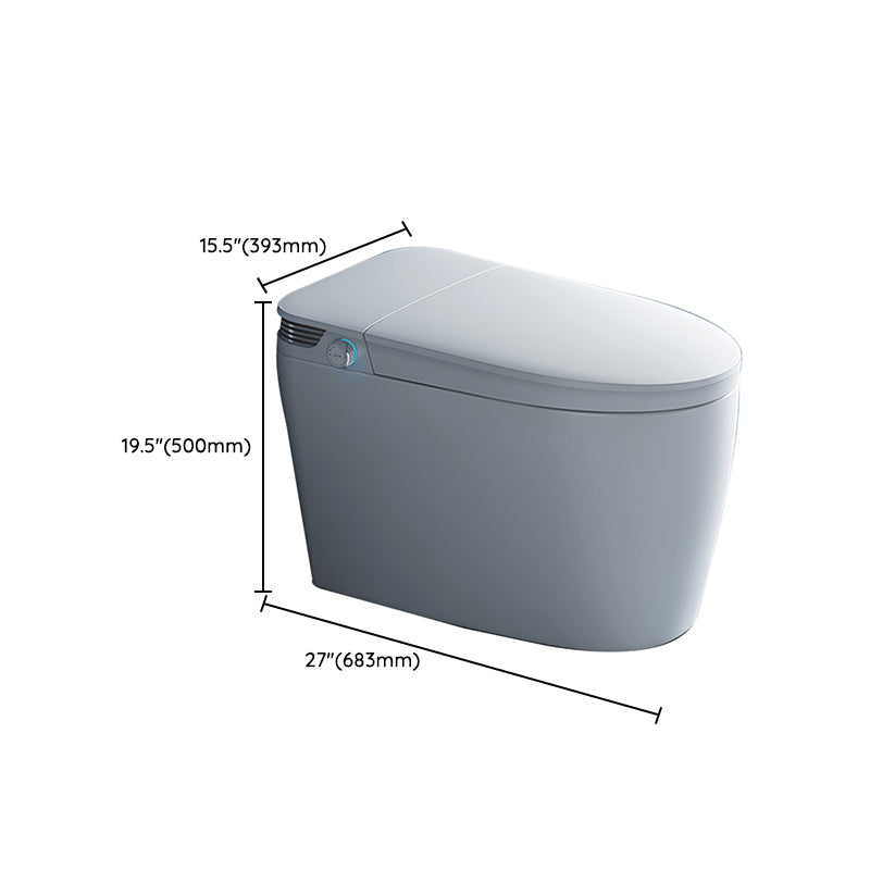 19.7" H Elongated Toilet Seat Bidet of Vitreous China with Heated Sea Clearhalo 'Bathroom Remodel & Bathroom Fixtures' 'Bidets' 'Home Improvement' 'home_improvement' 'home_improvement_bidets' 'Toilets & Bidets' 7878597