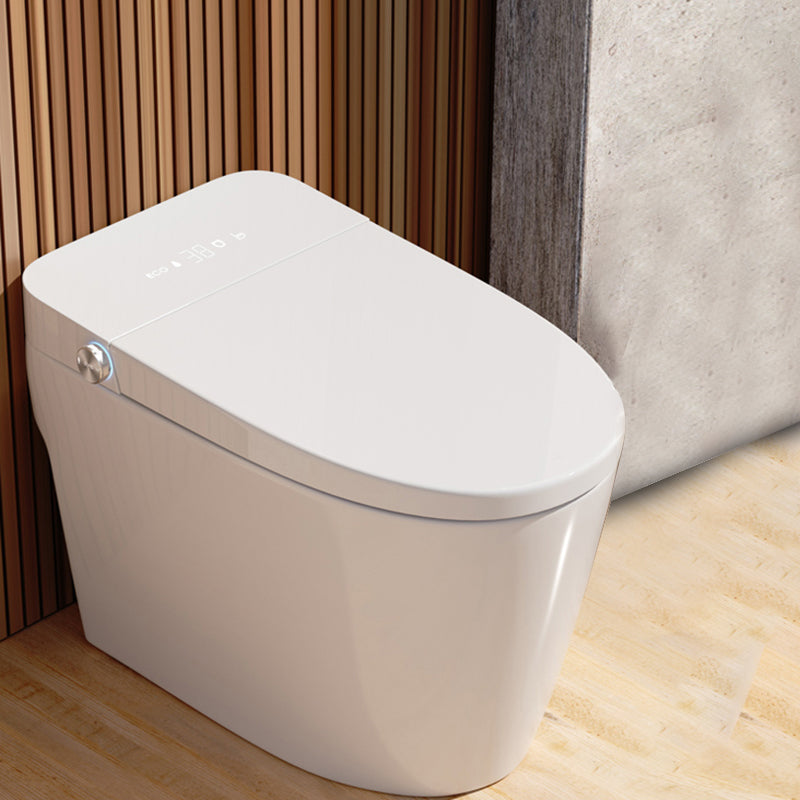 Elongated 15" W Floor Mounted Smart Bidet with Unlimited Warm Water White Clearhalo 'Bathroom Remodel & Bathroom Fixtures' 'Bidets' 'Home Improvement' 'home_improvement' 'home_improvement_bidets' 'Toilets & Bidets' 7878599